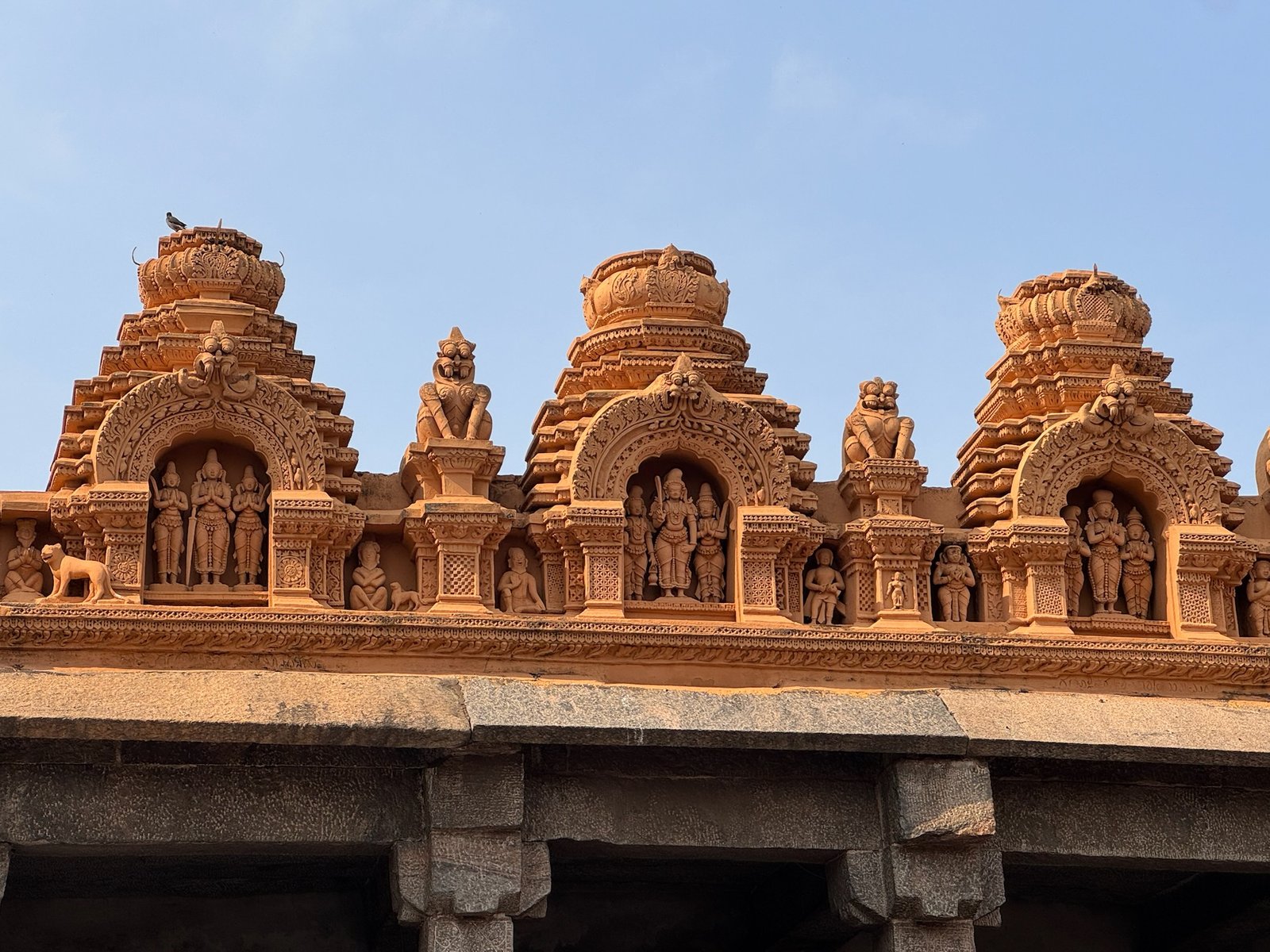 Architectural detail study of ancient stone carvings