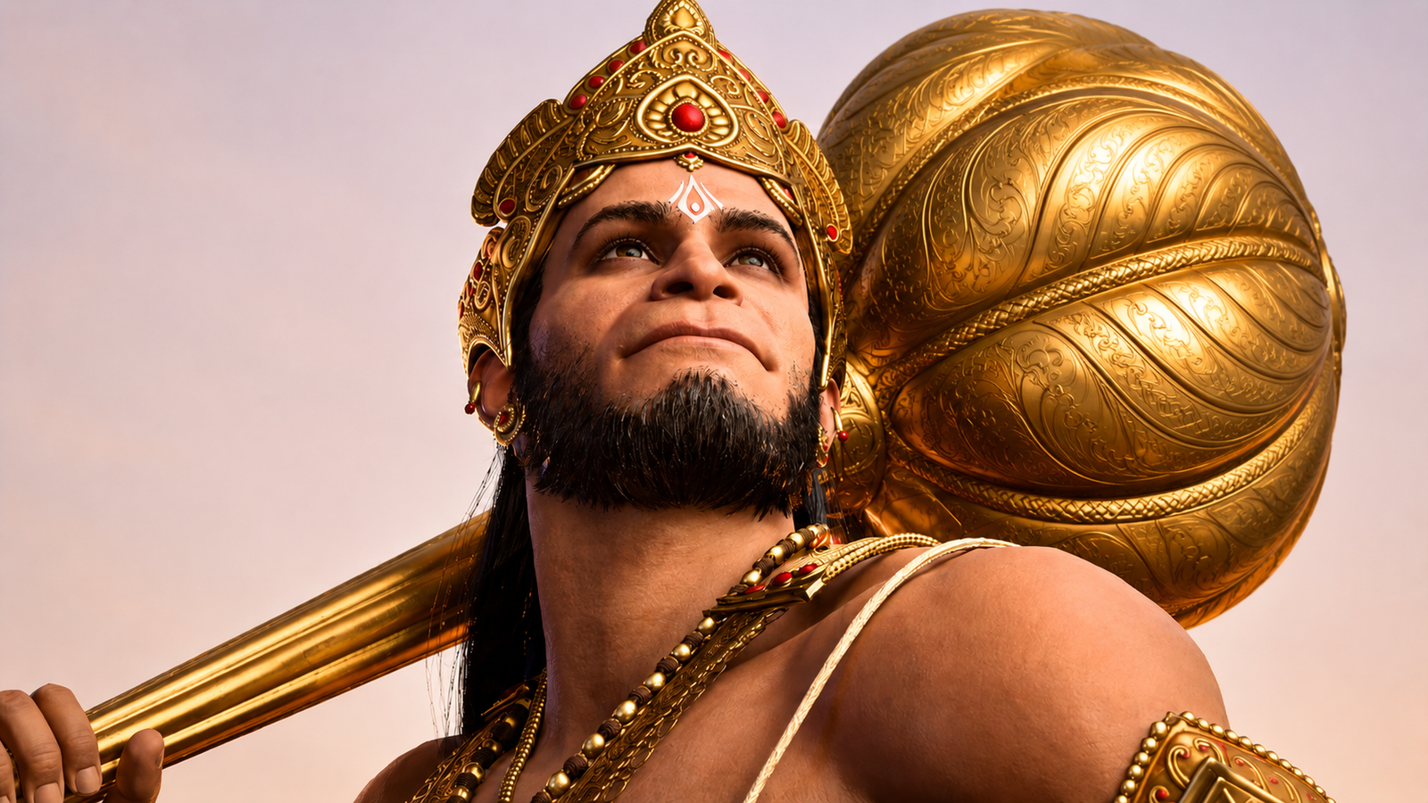 Hanuman's Legacy — key art showing the mythological warrior Hanuman in 1200 BC India